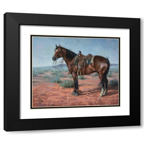 Ready and Waiting Black Modern Wood Framed Art Print with Double Matting by Sorenson, Jack
