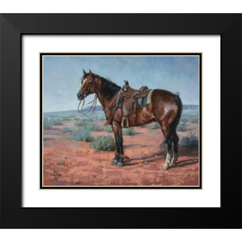 Ready and Waiting Black Modern Wood Framed Art Print with Double Matting by Sorenson, Jack