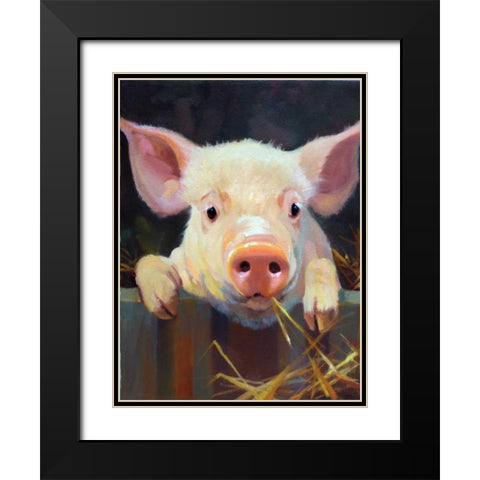 Farm Club I Black Modern Wood Framed Art Print with Double Matting by Hawley, Carolyne