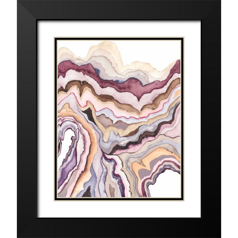 Quartz Lore I Black Modern Wood Framed Art Print with Double Matting by Popp, Grace