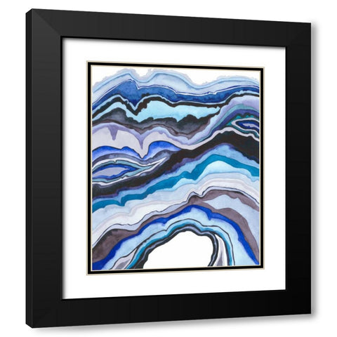 Quartz Lore II Black Modern Wood Framed Art Print with Double Matting by Popp, Grace