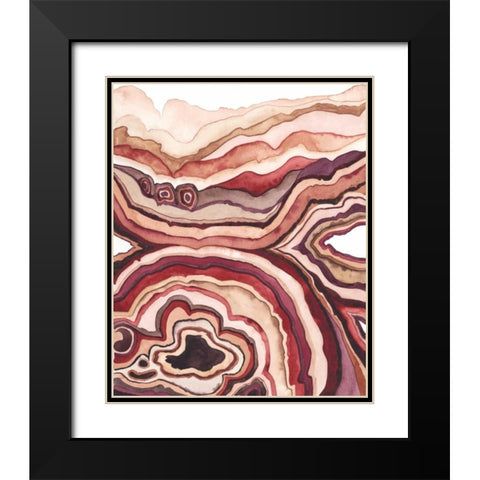 Quartz Lore III Black Modern Wood Framed Art Print with Double Matting by Popp, Grace