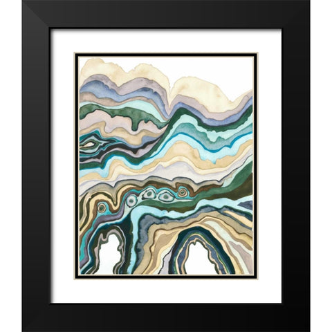 Quartz Lore IV Black Modern Wood Framed Art Print with Double Matting by Popp, Grace