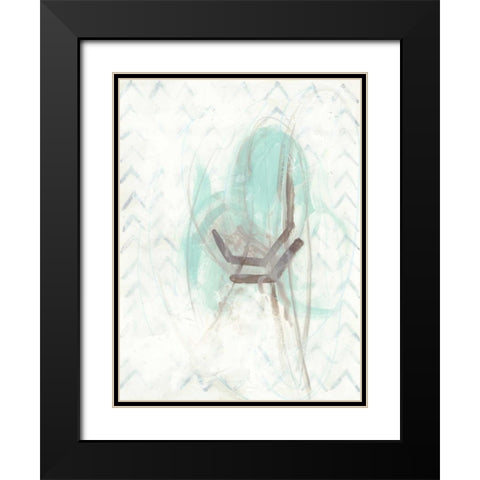 Pattern Logic I Black Modern Wood Framed Art Print with Double Matting by Vess, June Erica