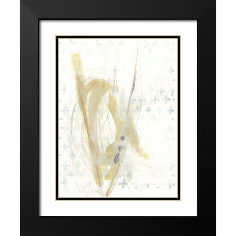 Pattern Logic III Black Modern Wood Framed Art Print with Double Matting by Vess, June Erica
