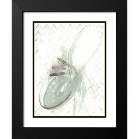 Pattern Logic IV Black Modern Wood Framed Art Print with Double Matting by Vess, June Erica