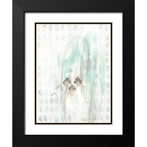 Pattern Logic V Black Modern Wood Framed Art Print with Double Matting by Vess, June Erica