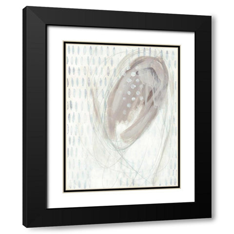 Pattern Logic VII Black Modern Wood Framed Art Print with Double Matting by Vess, June Erica