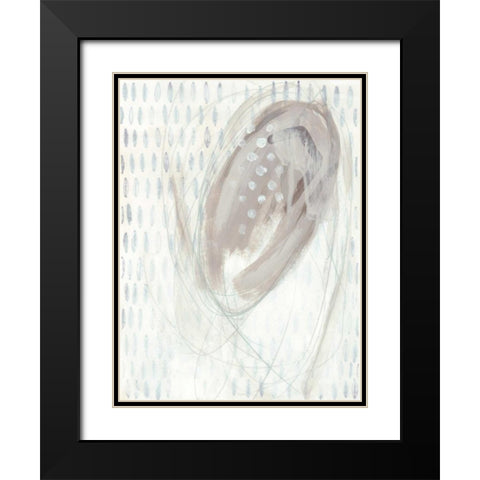 Pattern Logic VII Black Modern Wood Framed Art Print with Double Matting by Vess, June Erica