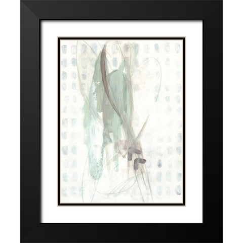 Pattern Logic VIII Black Modern Wood Framed Art Print with Double Matting by Vess, June Erica