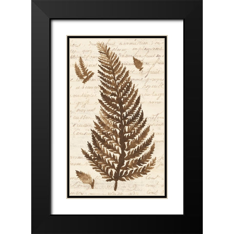 Ferns And Ledgers II Black Modern Wood Framed Art Print with Double Matting by McCavitt, Naomi