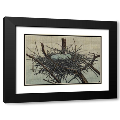 Nesting IV Black Modern Wood Framed Art Print with Double Matting by Butler, John