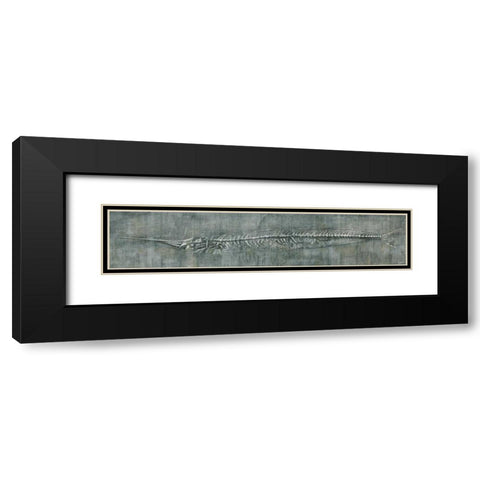 Fossil Imprint II Black Modern Wood Framed Art Print with Double Matting by Butler, John