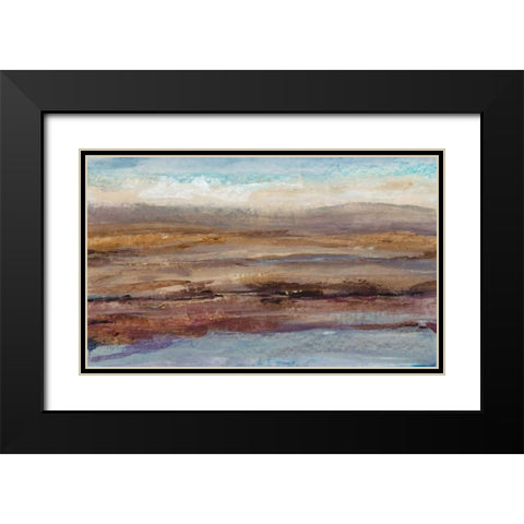 Birds Eye View I Black Modern Wood Framed Art Print with Double Matting by OToole, Tim