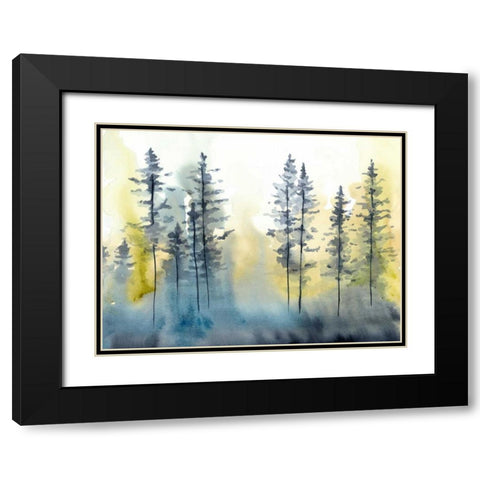 Shadow Forest I Black Modern Wood Framed Art Print with Double Matting by Zarris, Chariklia