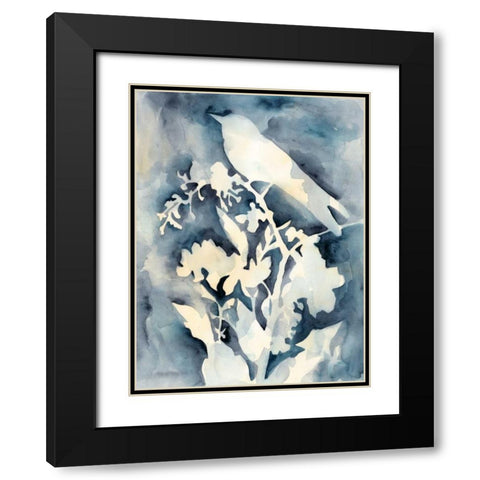 Hedgerow I Black Modern Wood Framed Art Print with Double Matting by Zarris, Chariklia