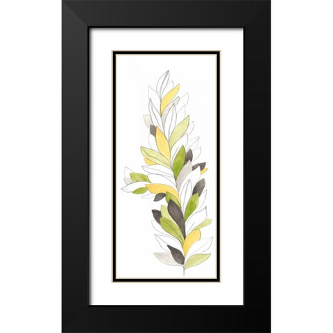 Petiole II Black Modern Wood Framed Art Print with Double Matting by Vess, June Erica