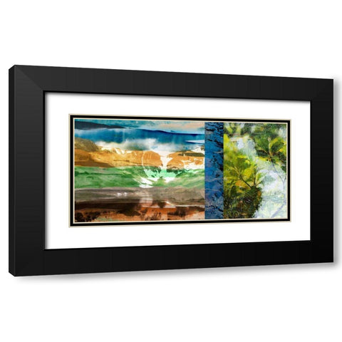 Denver Panorama II Black Modern Wood Framed Art Print with Double Matting by Jasper, Sisa