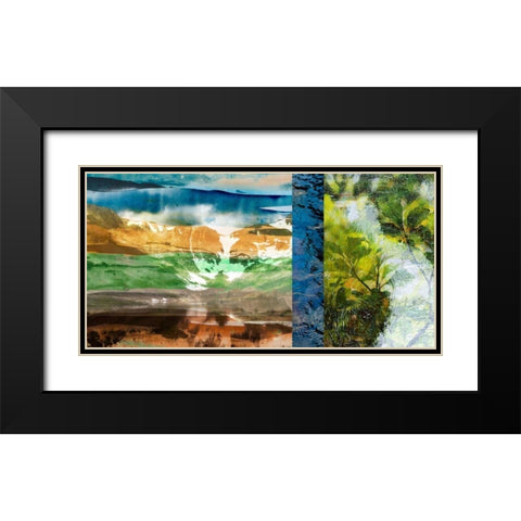 Denver Panorama II Black Modern Wood Framed Art Print with Double Matting by Jasper, Sisa