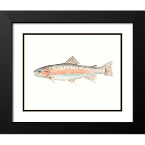 Watercolor Deep Sea Fish II Black Modern Wood Framed Art Print with Double Matting by McCavitt, Naomi