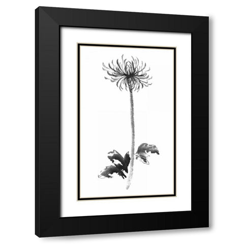 Ink Mum Black Modern Wood Framed Art Print with Double Matting by Rae, Nan