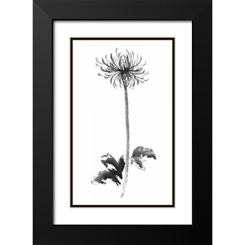 Ink Mum Black Modern Wood Framed Art Print with Double Matting by Rae, Nan