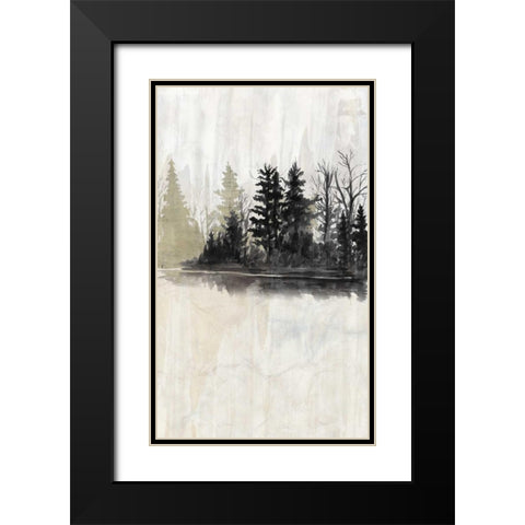 Pine Island I Black Modern Wood Framed Art Print with Double Matting by McCavitt, Naomi