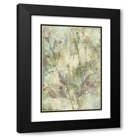 Flower Dream I Black Modern Wood Framed Art Print with Double Matting by Goldberger, Jennifer