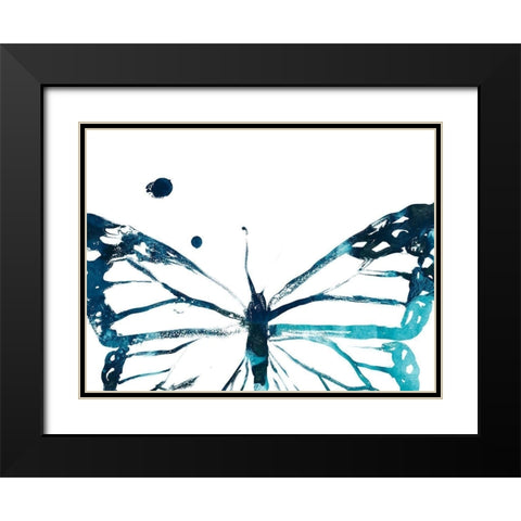 Butterfly Imprint III Black Modern Wood Framed Art Print with Double Matting by Vess, June Erica