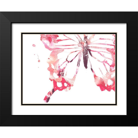 Butterfly Imprint IV Black Modern Wood Framed Art Print with Double Matting by Vess, June Erica