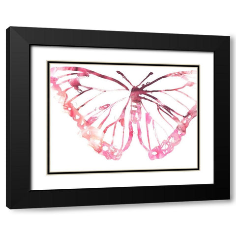 Butterfly Imprint VI Black Modern Wood Framed Art Print with Double Matting by Vess, June Erica