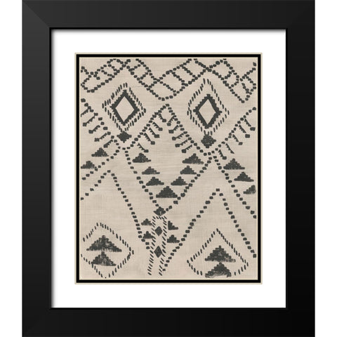 Voyager II Black Modern Wood Framed Art Print with Double Matting by Zarris, Chariklia