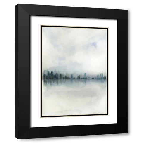 Horizon Whisper II Black Modern Wood Framed Art Print with Double Matting by Popp, Grace