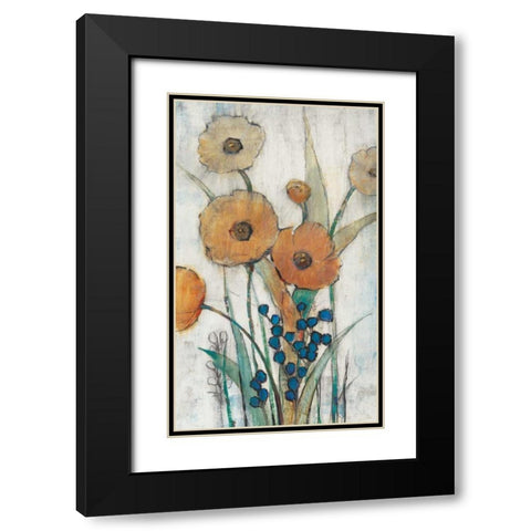 Spring Joy II Black Modern Wood Framed Art Print with Double Matting by OToole, Tim