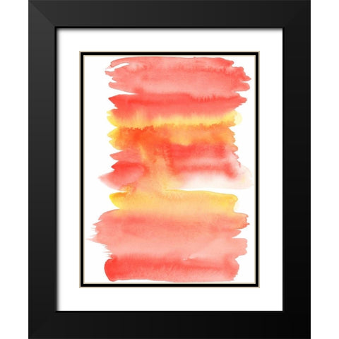 Tangerine I Black Modern Wood Framed Art Print with Double Matting by McCavitt, Naomi