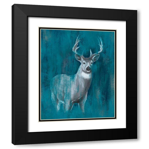 Contemporary White-Tail II Black Modern Wood Framed Art Print with Double Matting by Popp, Grace