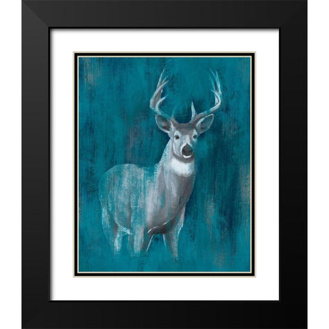 Contemporary White-Tail II Black Modern Wood Framed Art Print with Double Matting by Popp, Grace