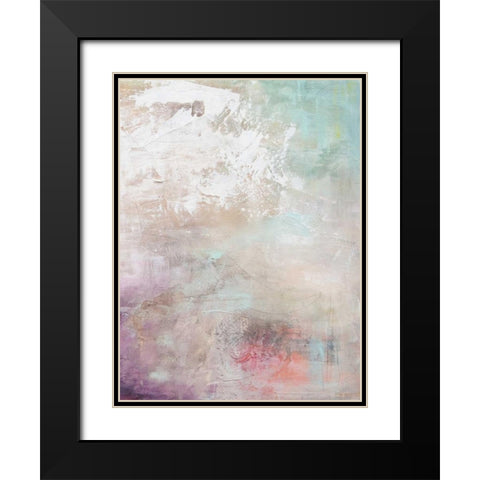 Pastel Terrain II Black Modern Wood Framed Art Print with Double Matting by Contacessi, Julia