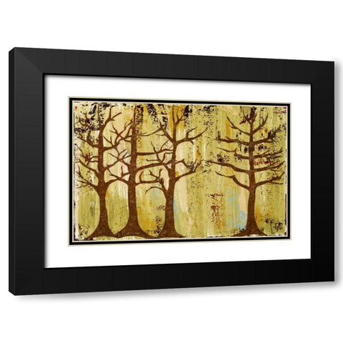 Early Spring Trees Black Modern Wood Framed Art Print with Double Matting by Avondet, Natalie