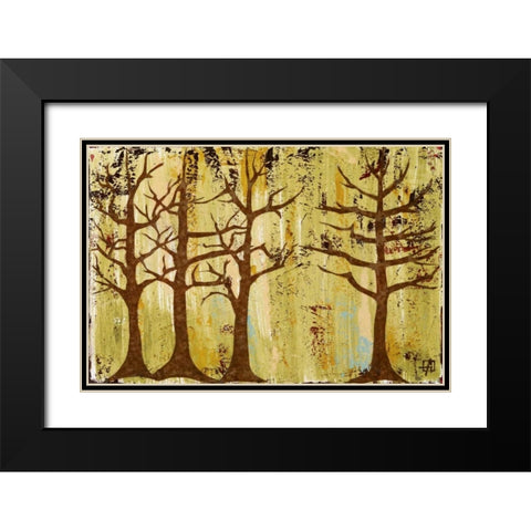 Early Spring Trees Black Modern Wood Framed Art Print with Double Matting by Avondet, Natalie