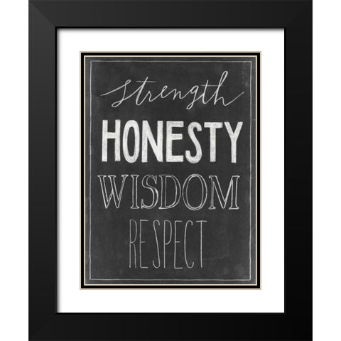 Chalkboard Faith III Black Modern Wood Framed Art Print with Double Matting by Popp, Grace