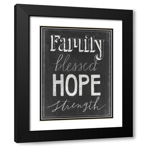 Chalkboard Faith IV Black Modern Wood Framed Art Print with Double Matting by Popp, Grace