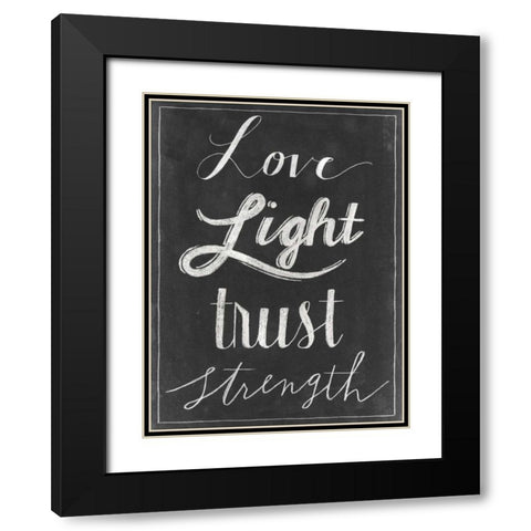 Chalkboard Faith VI Black Modern Wood Framed Art Print with Double Matting by Popp, Grace