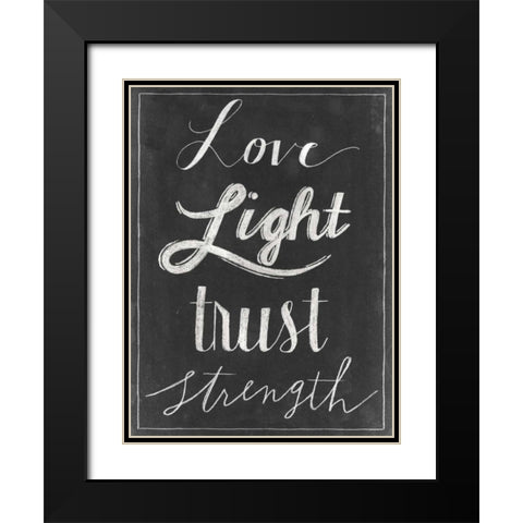 Chalkboard Faith VI Black Modern Wood Framed Art Print with Double Matting by Popp, Grace