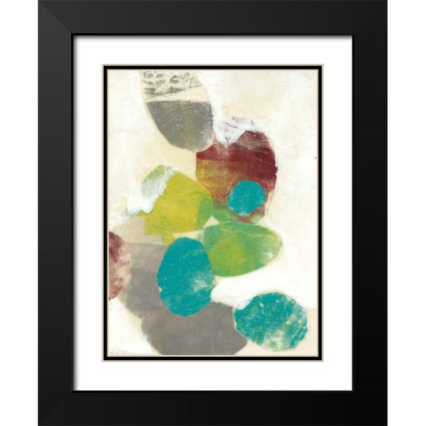 Ethereal Orbs II Black Modern Wood Framed Art Print with Double Matting by Goldberger, Jennifer