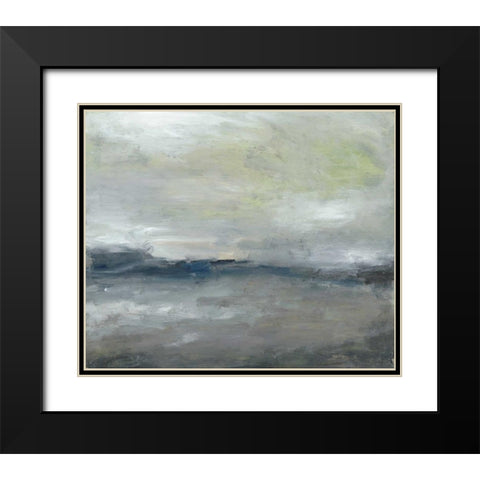 Along the Island III Black Modern Wood Framed Art Print with Double Matting by Gordon, Sharon