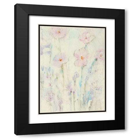 Lilac Floral I Black Modern Wood Framed Art Print with Double Matting by OToole, Tim