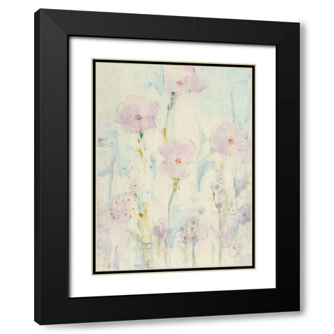 Lilac Floral II Black Modern Wood Framed Art Print with Double Matting by OToole, Tim