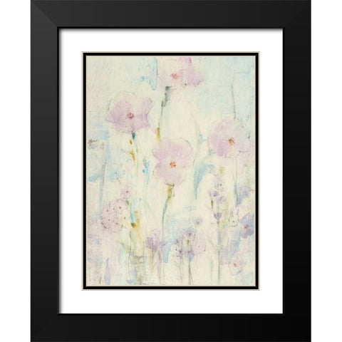 Lilac Floral II Black Modern Wood Framed Art Print with Double Matting by OToole, Tim