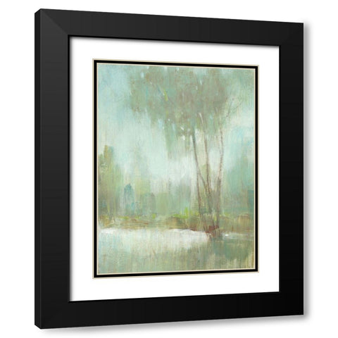 Mist in the Glen II Black Modern Wood Framed Art Print with Double Matting by OToole, Tim